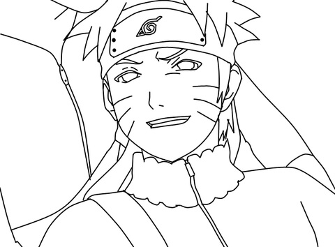 Naruto From Naruto Coloring Page